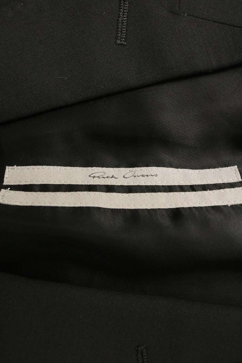 Rick Owens Black Soft Soft Blazer Jacket Size 52