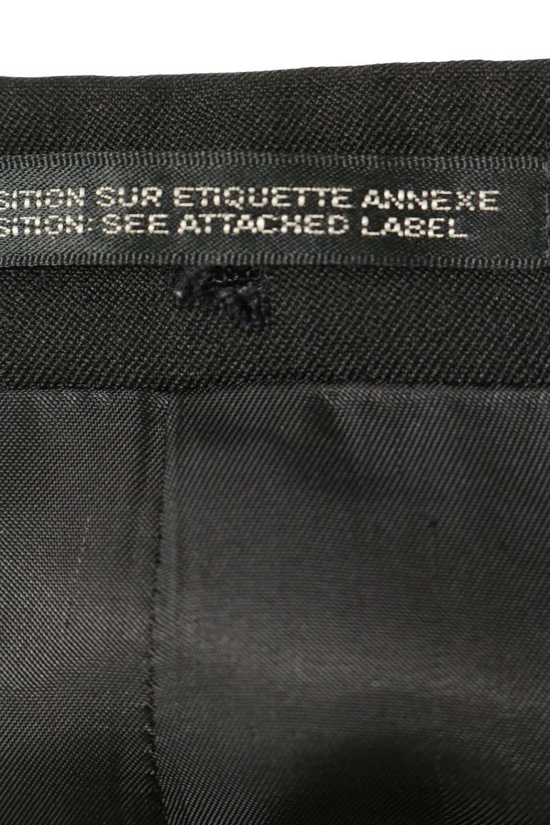 YOHJI YAMAMOTO POUR HOMME 3B Wool Blazer Black Size 2