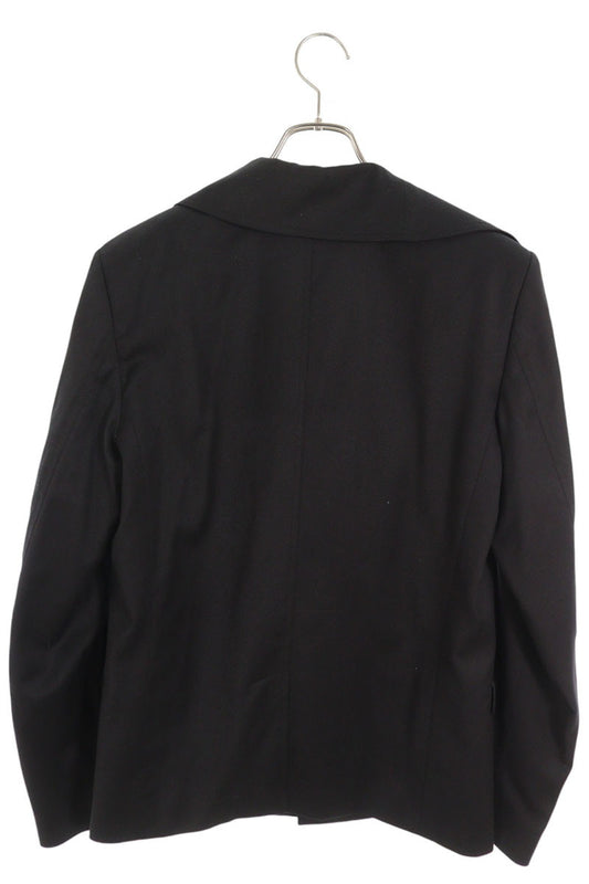 Dior HOMME Cashmere Blend Double Jacket Black Size 48