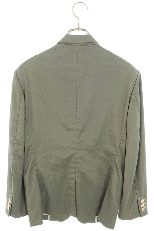 CDG HOMME PLUS 1-Button Poly Jacket Green Size L