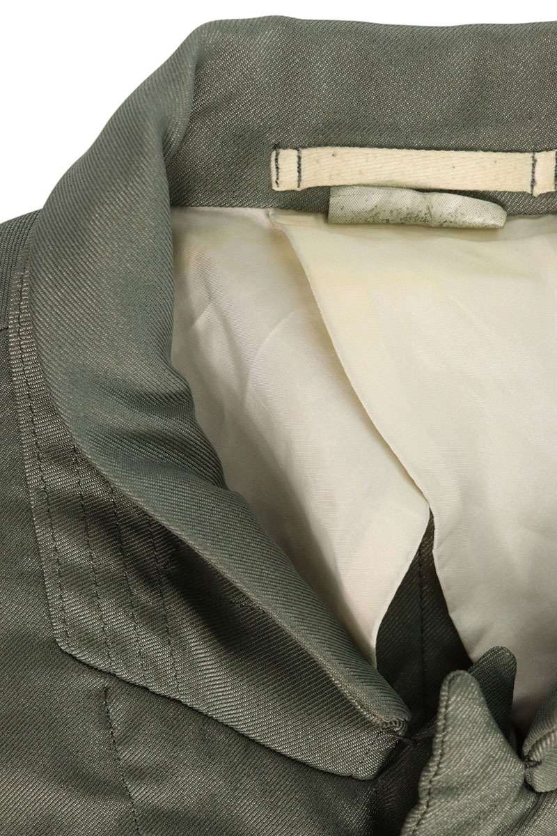 CDG HOMME PLUS 1-Button Poly Jacket Green Size L
