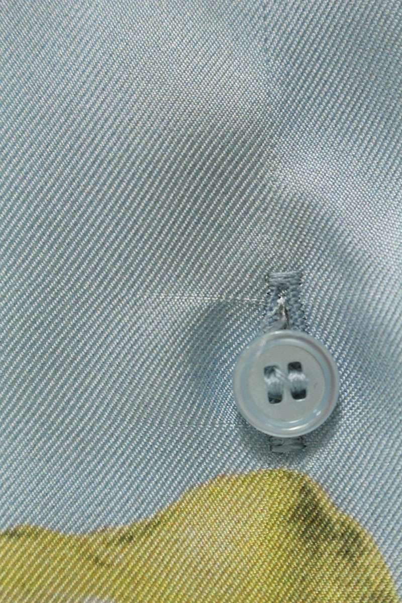 GIVENCHY Silk Lemon Print Oversized Shirt Size XXL