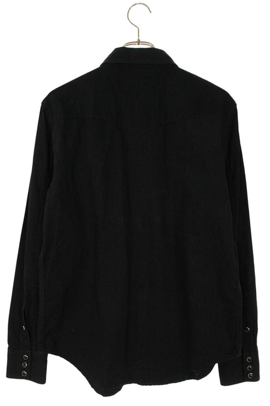 Saint Laurent Paris Long Sleeve Shirt Black Size L