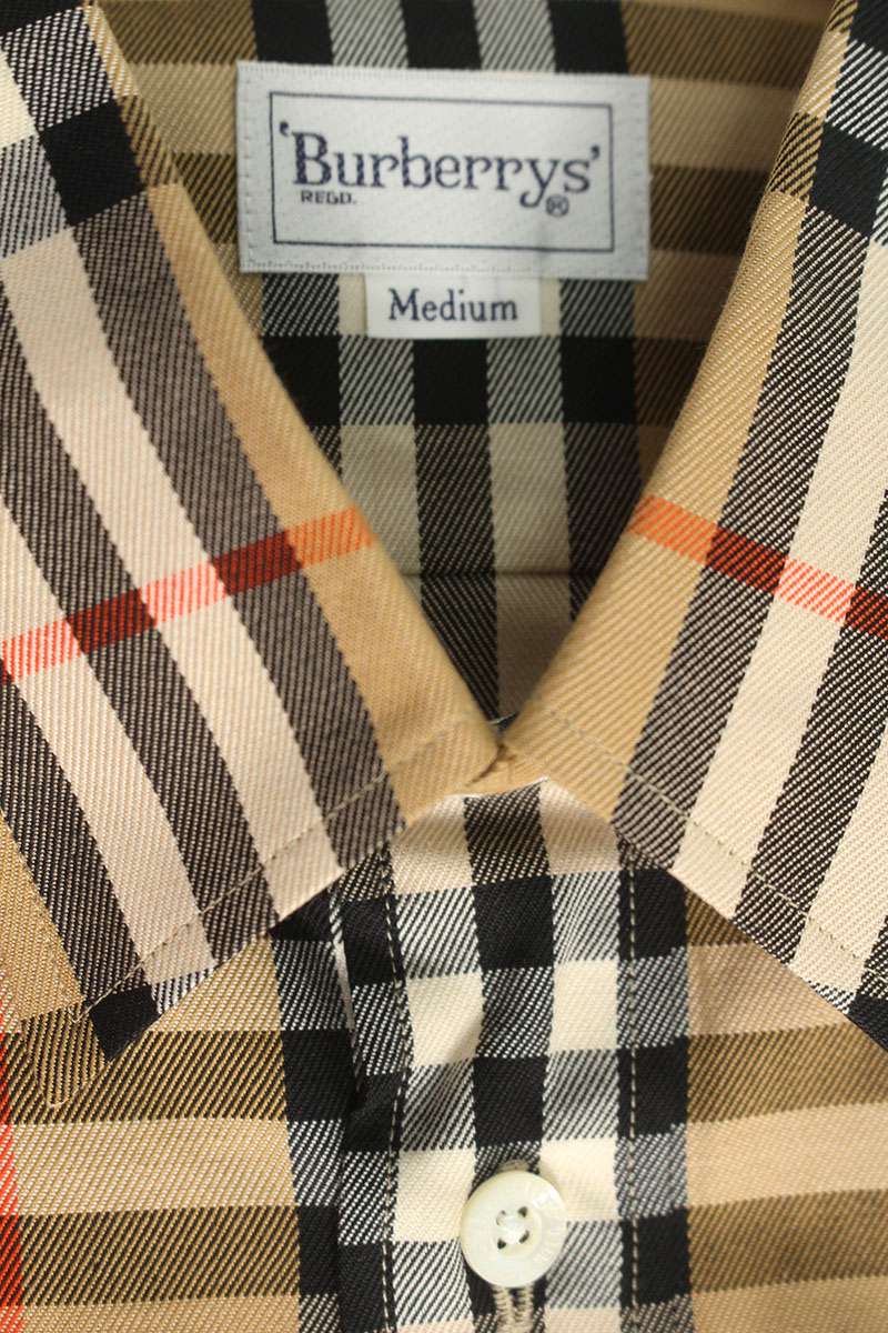 Burberrys Beige Nova Check Long Sleeve Shirt Size M