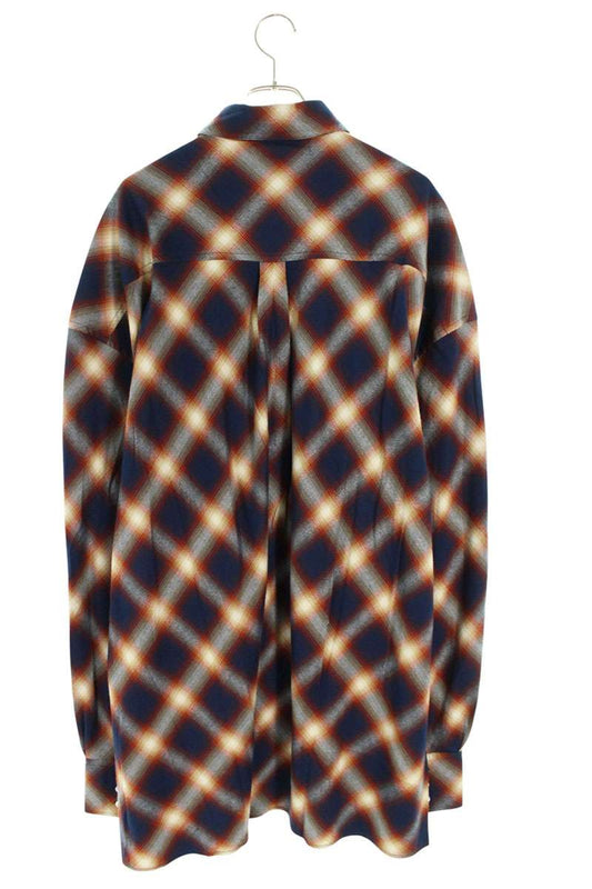 LES SIX 25AW BIAS MEGA FLANNEL Oversized Check Long Sleeve M Size M