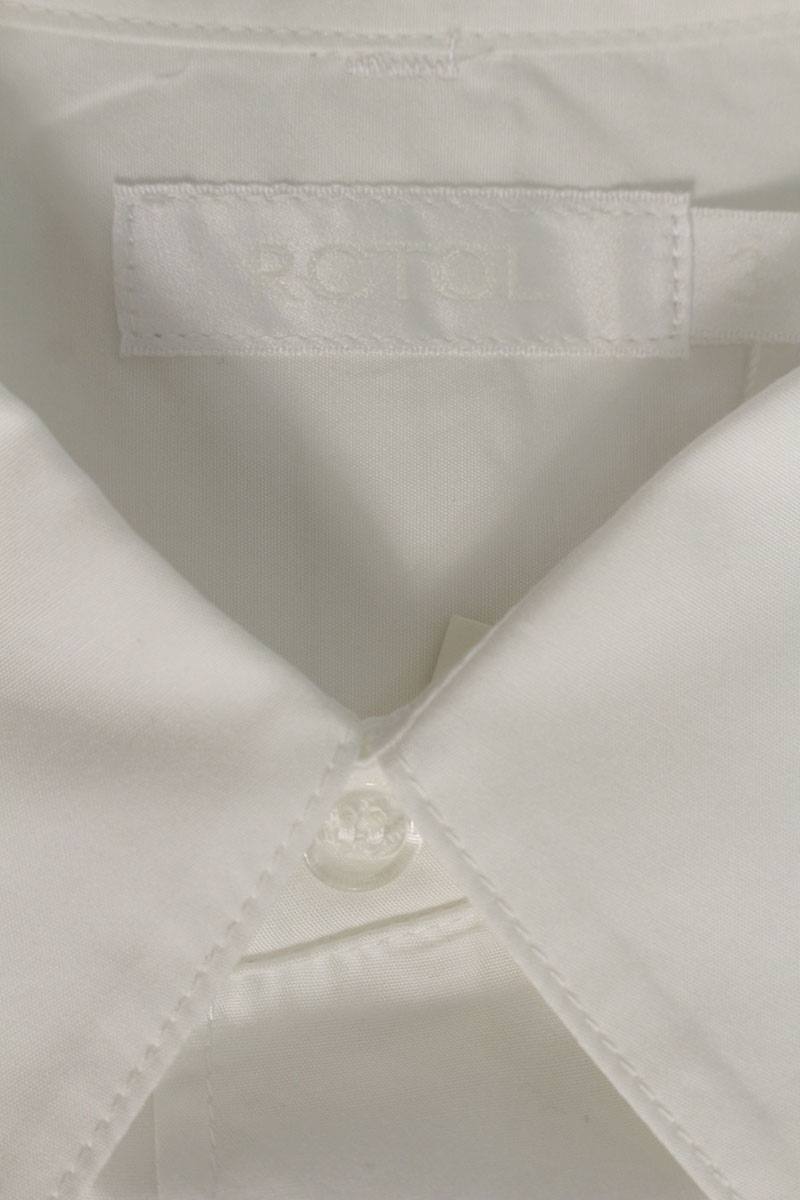 ROTOL Cotton Basic Long Sleeve Shirt White Size L