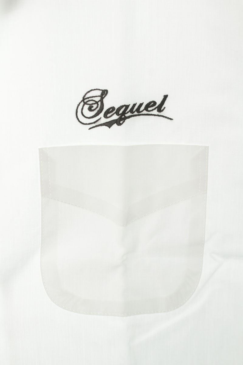 SEQUEL 24AW Snow White Print Cotton Shirt White Size XL