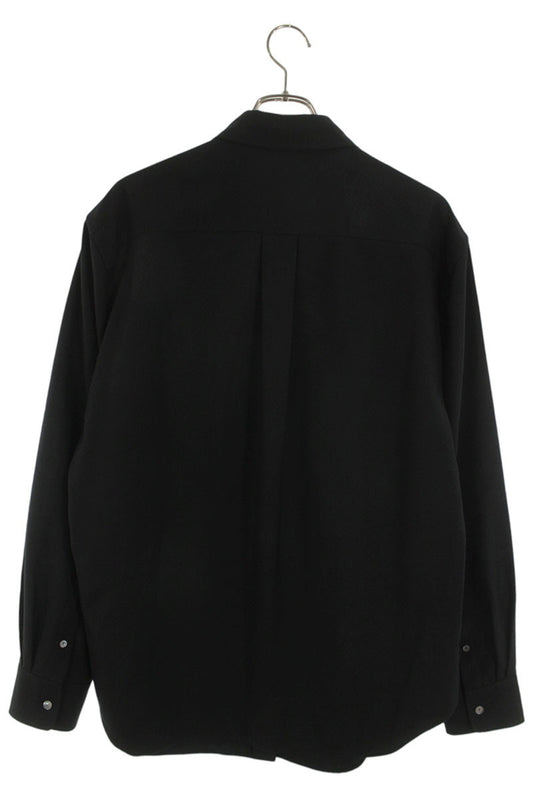 THEROW Wool Long Sleeve Shirt Black Size M
