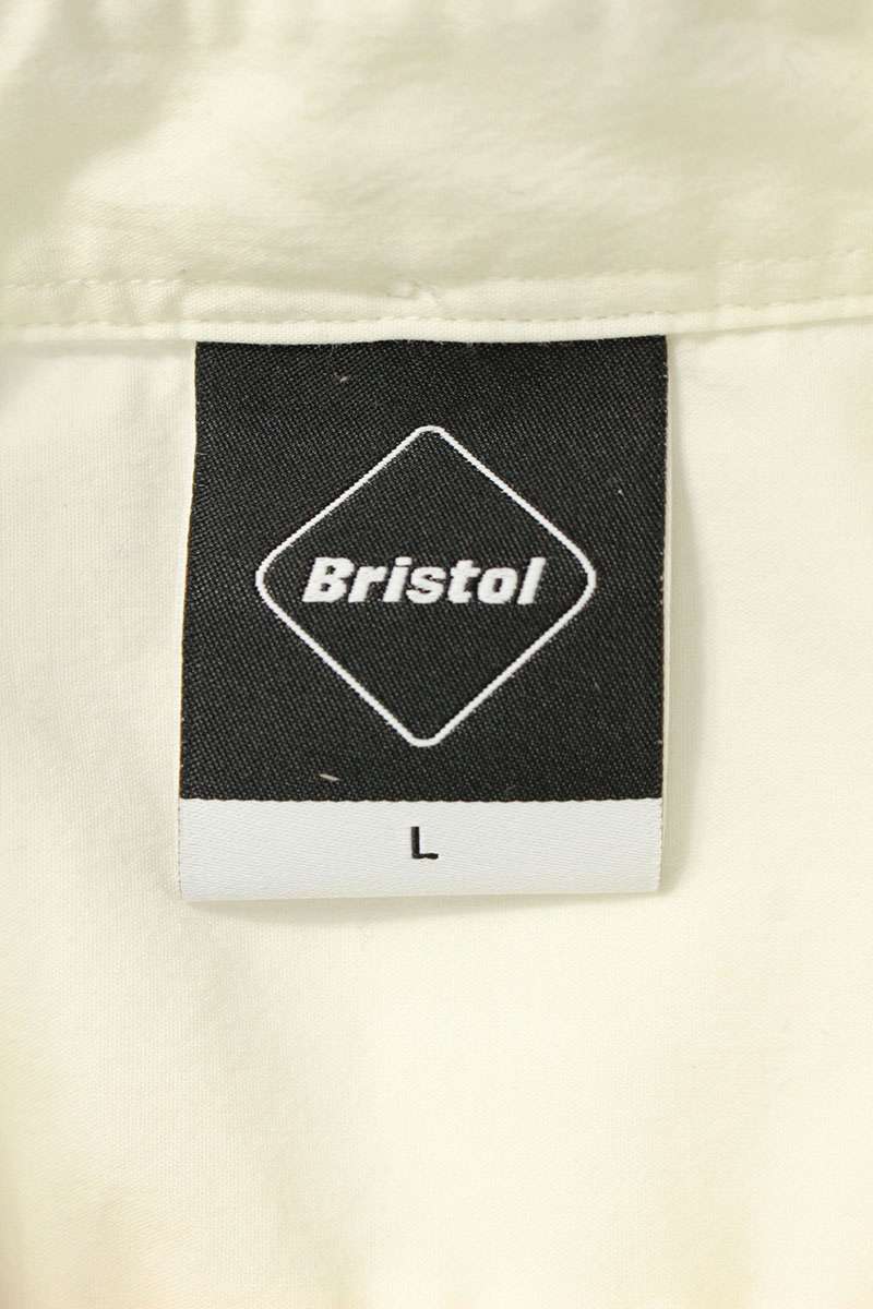 F.C.R.B Logo Patchwork Long Sleeve Shirt White Size L