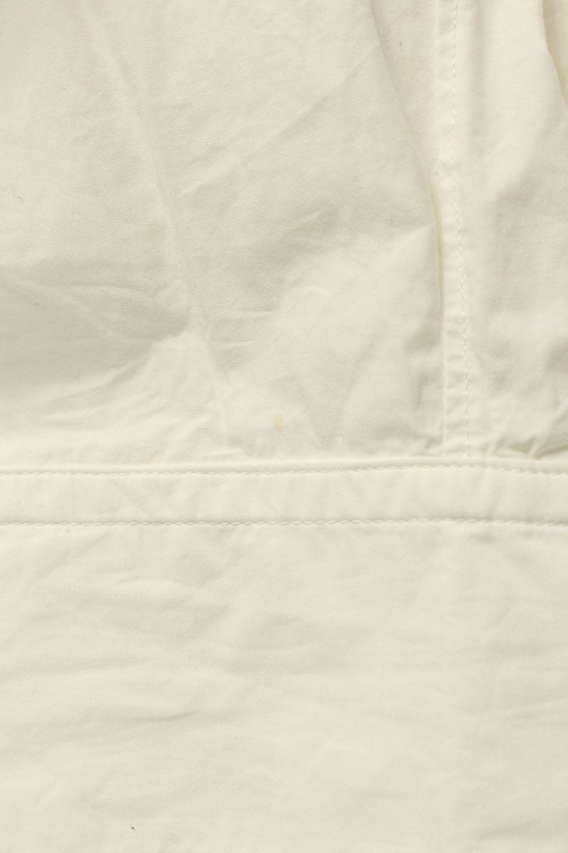 LES SIX Longline Cotton Long Sleeve Shirt White Size XS