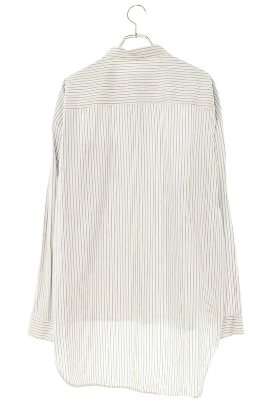 GIVENCHY Striped Cotton Long Sleeve Shirt White Size XXS