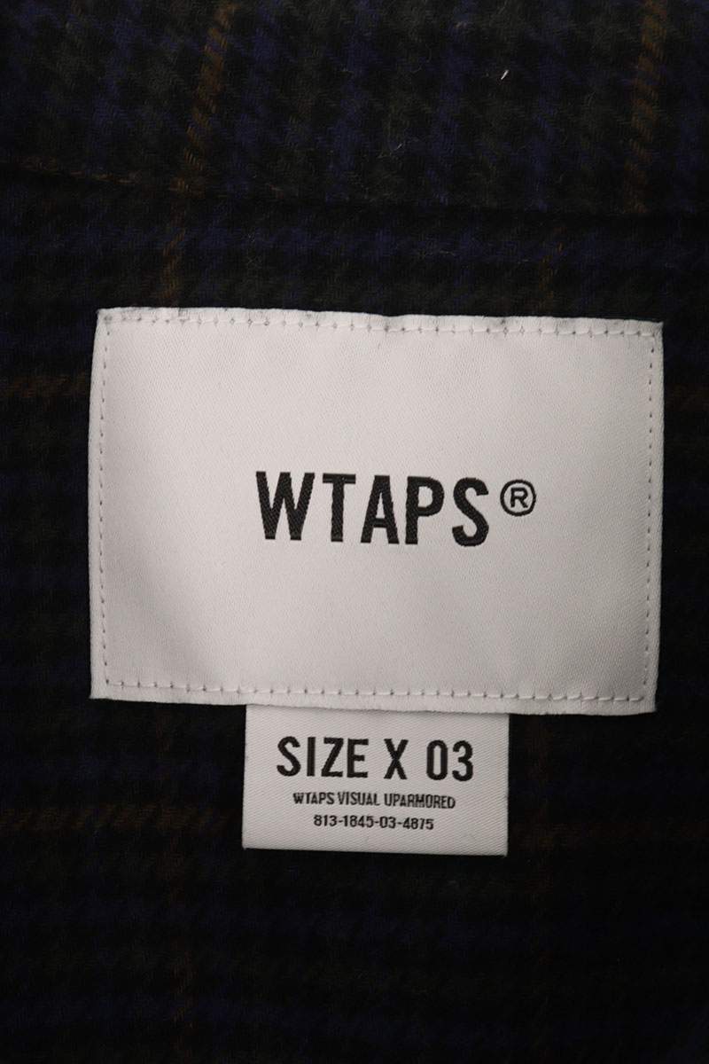 Wtaps 24AW Long Sleeve Shirt Blue Size L