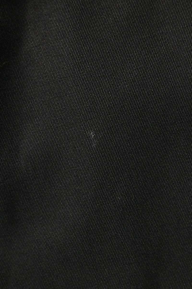 OVERCOAT Wool Open Collar Long Sleeve Shirt Black Size S