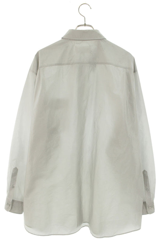 Maison Margiela 25AW Oversized Long Sleeve Shirt Gray Size 36
