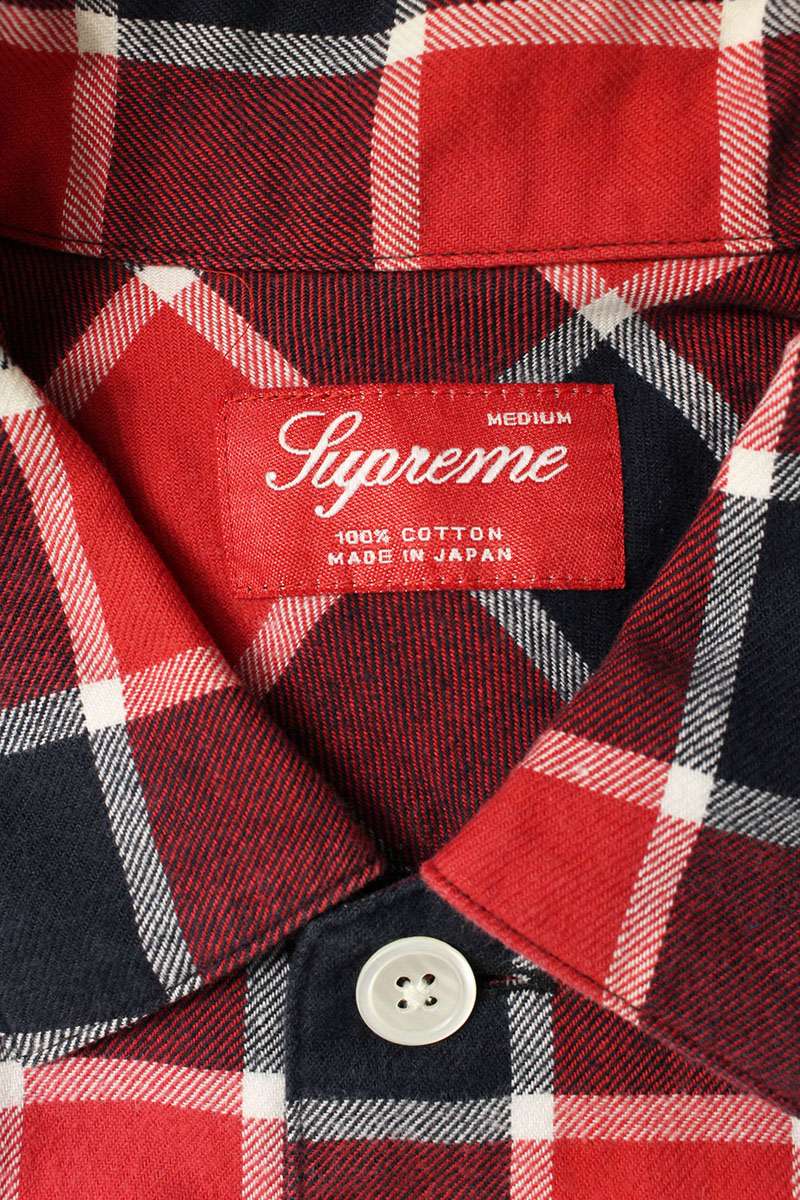 SUPREME Check Flannel L S Shirt Size M