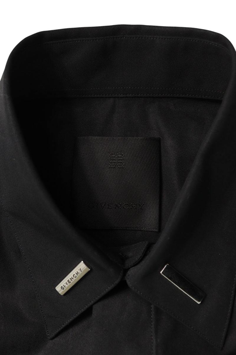 GIVENCHY Black Cotton Long Sleeve Shirt Size M