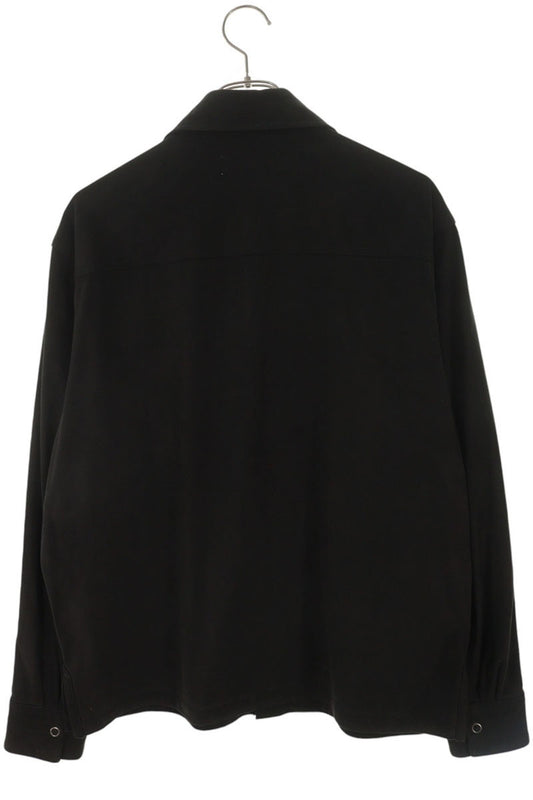 KITH Faux Suede Long Sleeve Shirt Black Size S