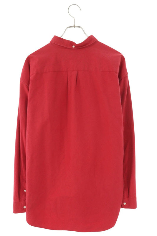 SUPREME 25AW Loose Fit Flannel Oxford Shirt Red Size L