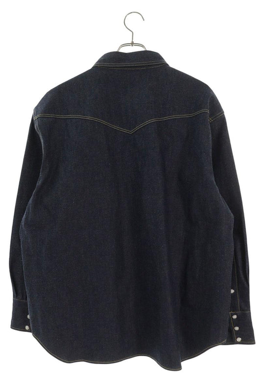 SAINT MICHAEL 26SS x BerBerJin Rigid Denim Long Sleeve Shirt Size XL
