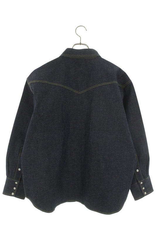 SAINT MICHAEL 26SS x BerBerJin Rigid Denim Long Sleeve Shirt Size L