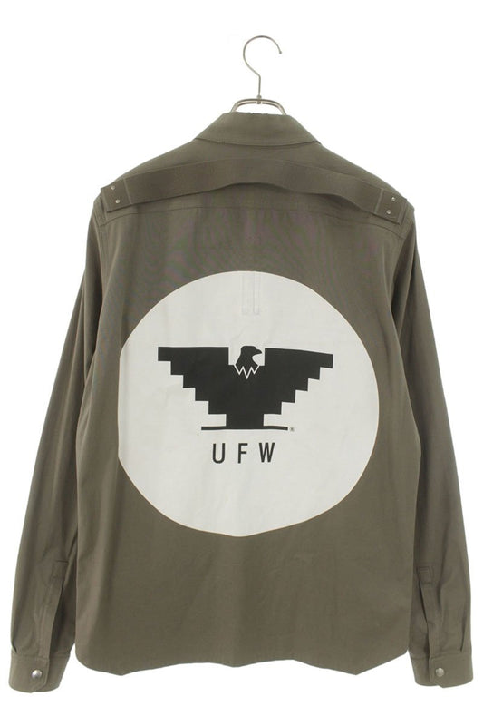 Rick Owens 20SS UFW Print Back Outershirt Gray Size M