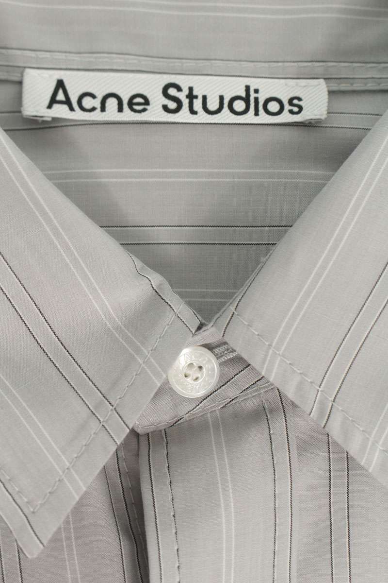 ACNE STUDIOS 26SS Cellulose Striped Button-Up Shirt Size M