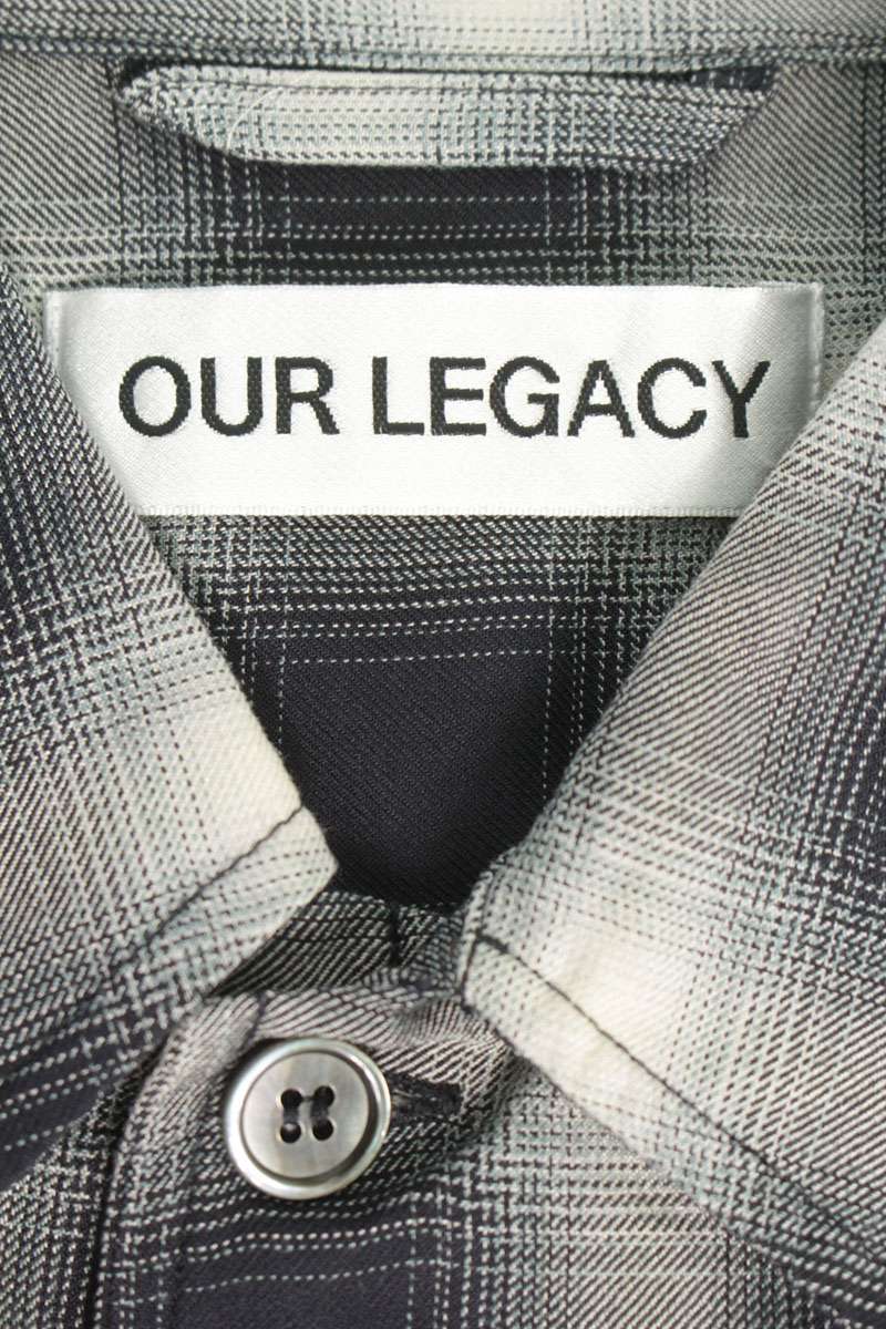 OUR LEGACY 26SS EVERYSHIRT Check Viscose Long Sleeve Multi Size S