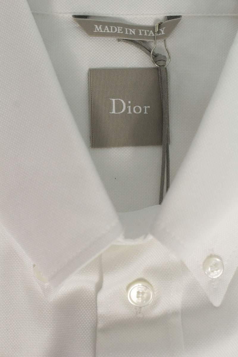 DIOR 26SS Message Embroidered Shirt White Size XXS
