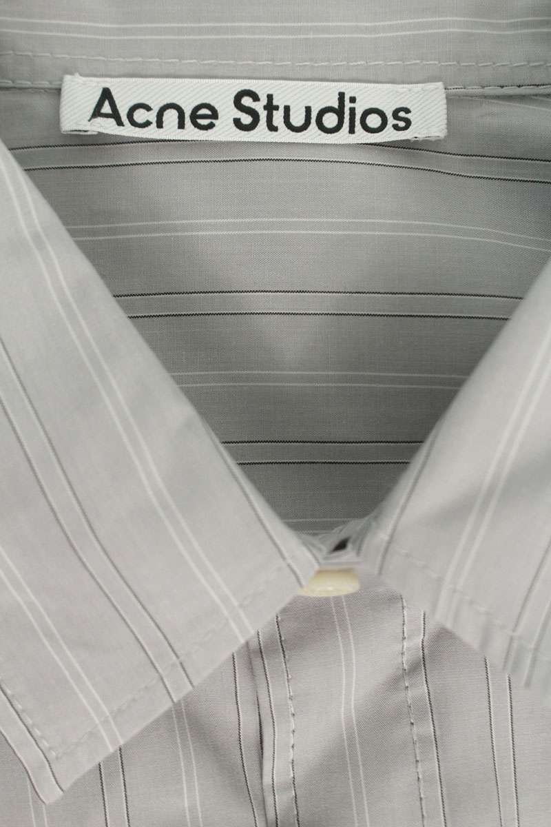 ACNE STUDIOS 26SS Cellulose Striped Button-Up Shirt Size L