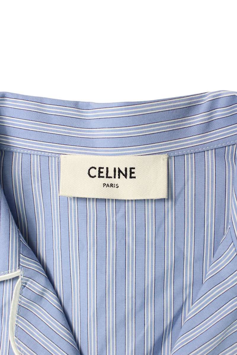 CELINE C73A870V Striped Pajama Shirt Size 48