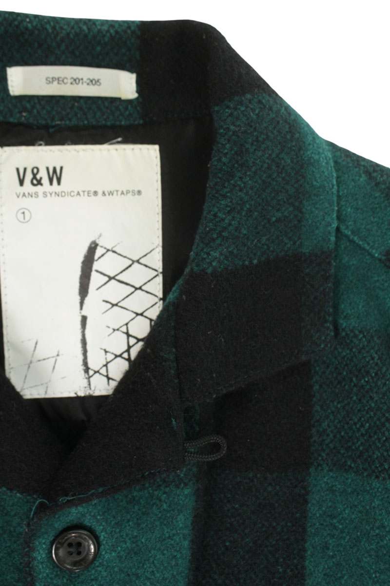 WTAPS Green Buffalo Check Work Shirt Size 1
