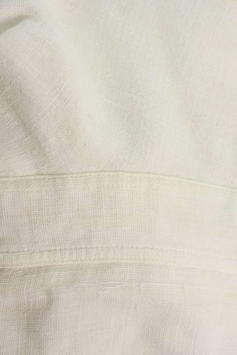 COMME des GARCONS SHIRT White Split Logo Cotton Gauze Size L