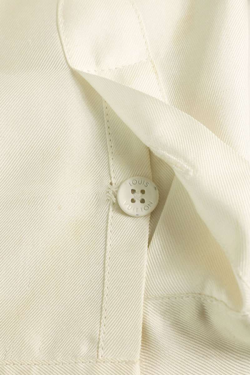 LOUISVUITTON Flower Print Silk Shirt Size M