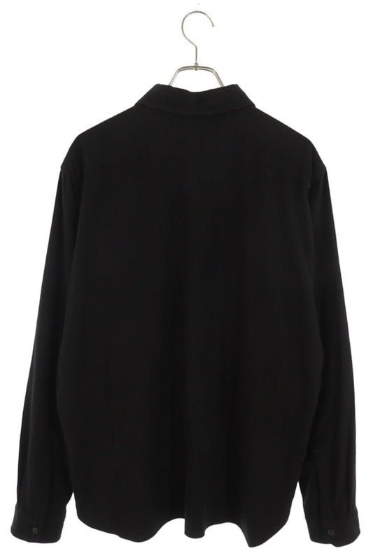 Rick Owens Black Cotton Work Shirt Size 48