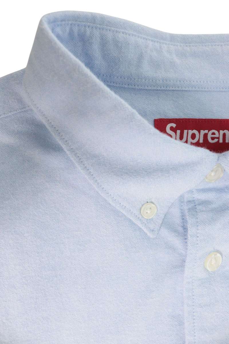 SUPREME 24AW Loose Fit Flannel Oxford Shirt Blue Size M