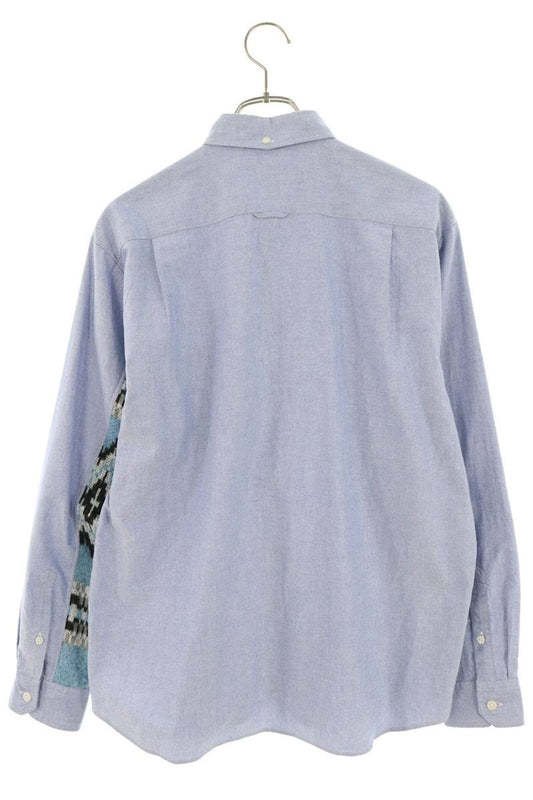uniform experiment Sleeve Paneled Cotton Shirt Navy Size 1