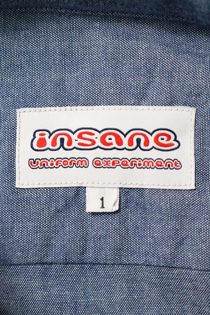 uniform experiment Navy Back Embroidery Work Shirt Size 1