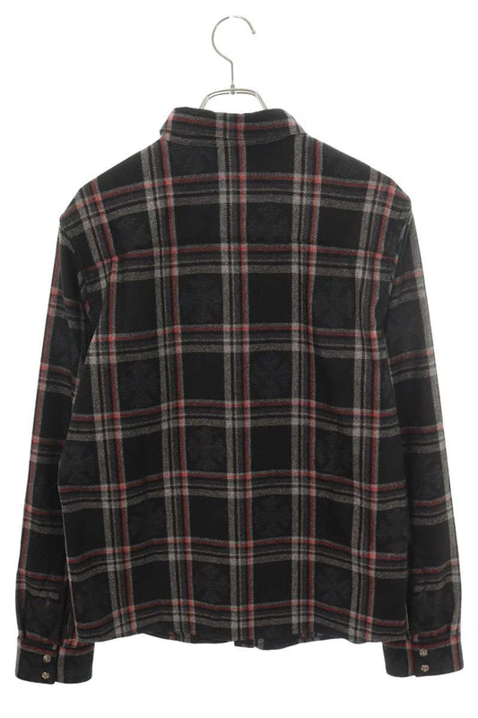 Chrome Hearts LOOSEENDS Cross Patch Shirt Black/Red Size M