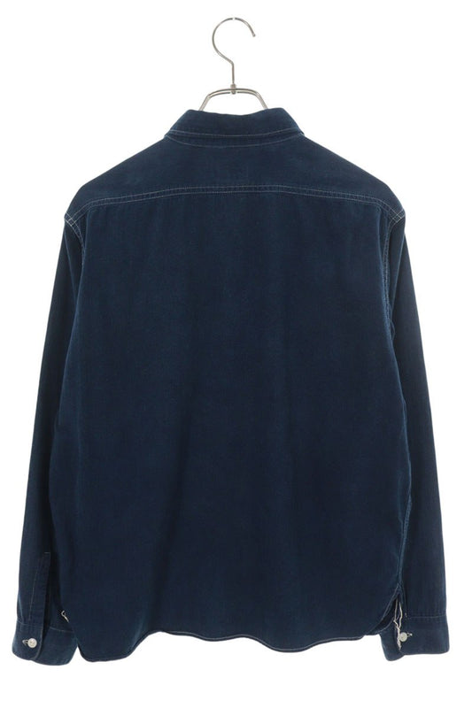 TENDERLOIN Patch Long Sleeve Shirt Blue Size L