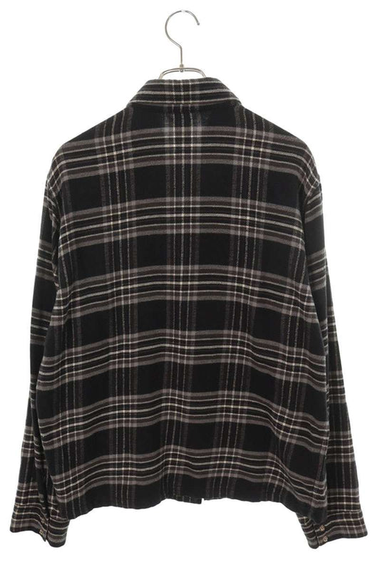 Chrome Hearts WORK DOG Cross Ball Check Sleeve Shirt Size M