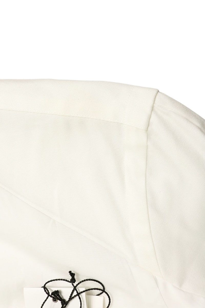 Sacai 26SS Mixed Material Poplin Shirt White Size 1