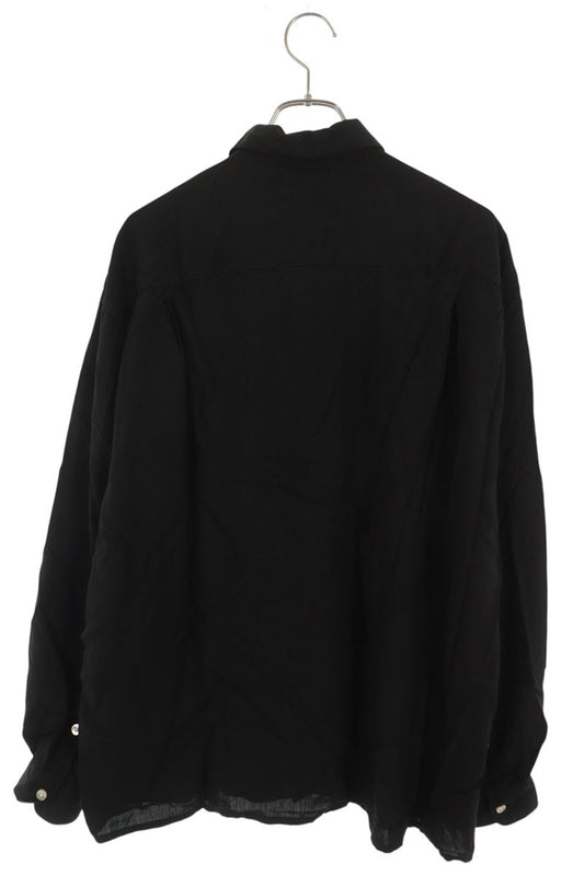 WACKO MARIA Lyocell Logo Embroidered Shirt Black Size XL