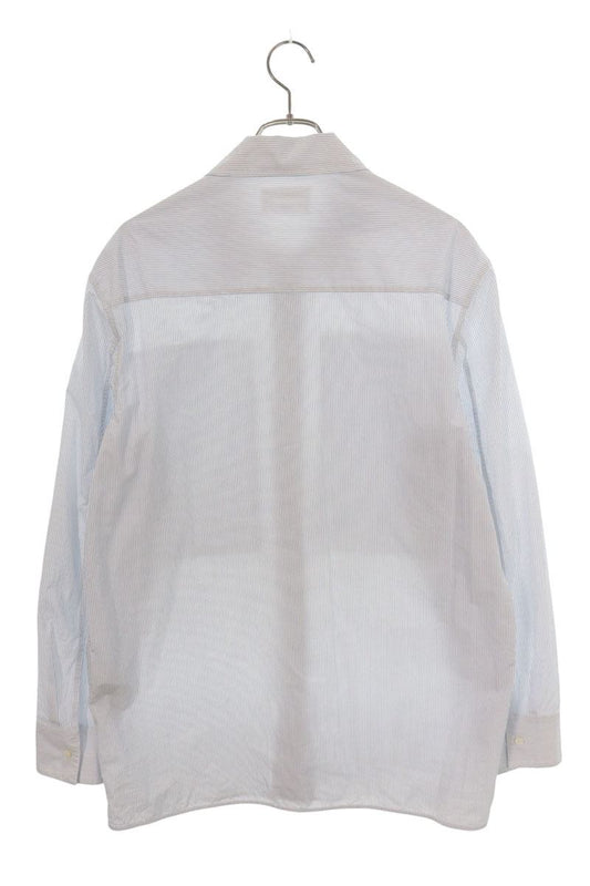 JILSANDER J24DL0104 Stripe Pocket Long Sleeve Shirt Size 39
