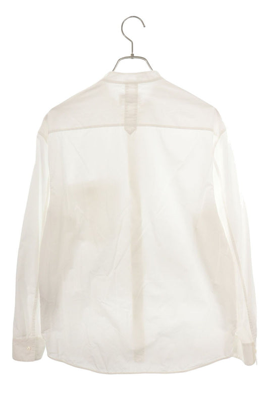 JILSANDER Stand Collar Long Sleeve Shirt White Size 39