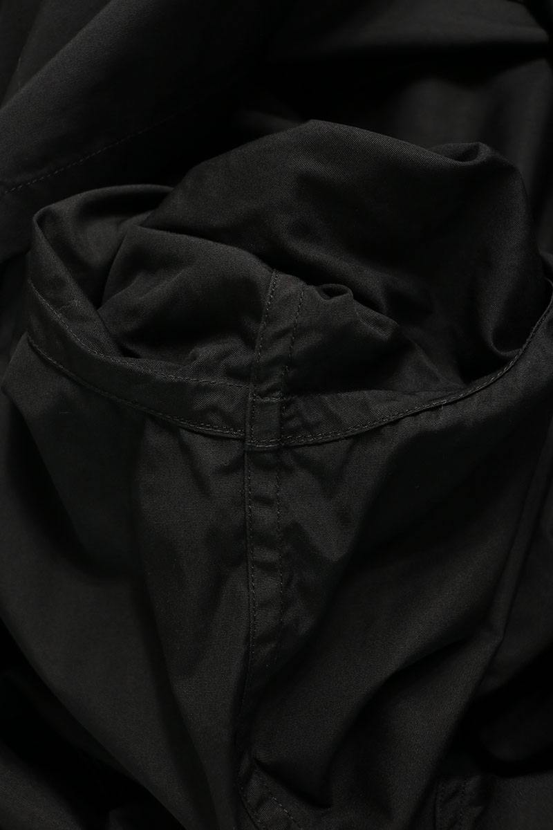 PRADA Sequin Collar Cotton Shirt Black Size 38