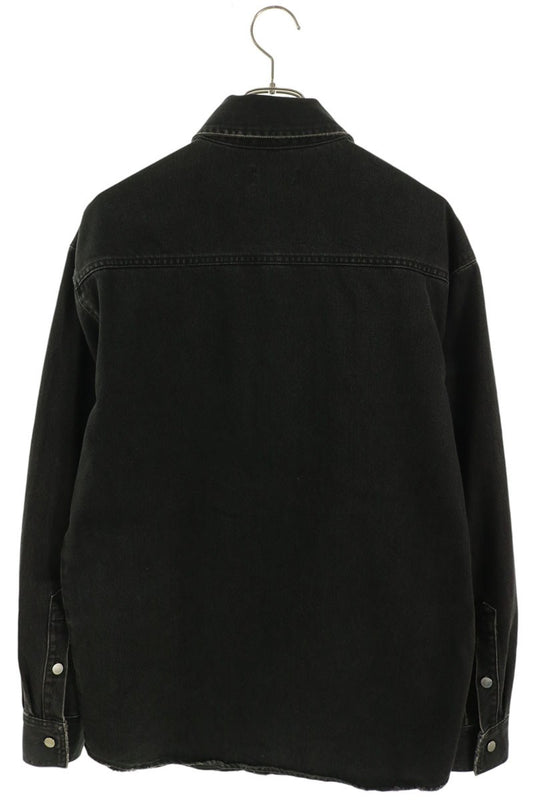 RAF SIMONS 19AW Logo Patch Slim Fit Denim Shirt Size S