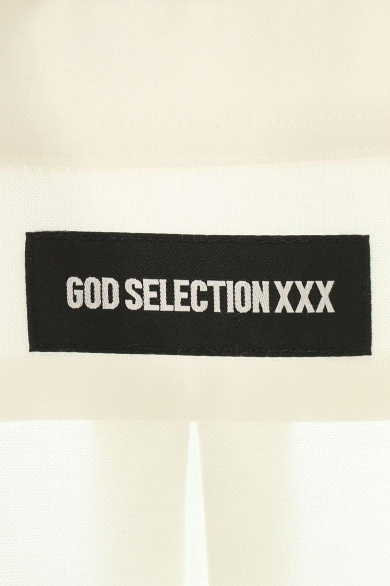 GOD SELECTION XXX Logo Oxford Long Sleeve Shirt White Size S