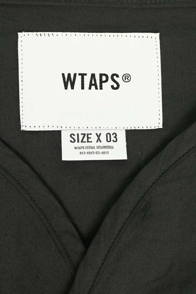WTAPS 25AW No Collar Long Sleeve Shirt Black Size 3