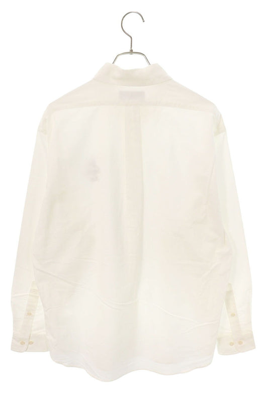 GOD SELECTION XXX Logo Embroidered Oxford Shirt White Size L