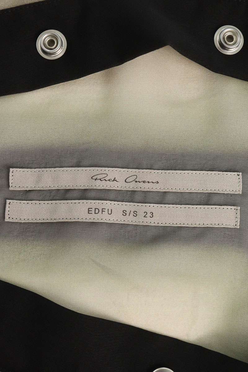 Rick Owens Fog Pocket Silk Larry Long Sleeve Shirt Size 46